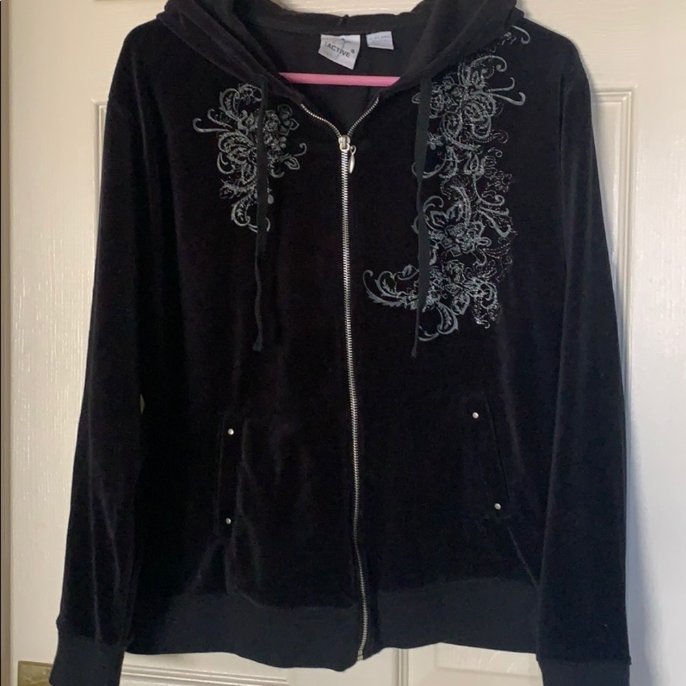 I ACTIVE VELOUR JACKET